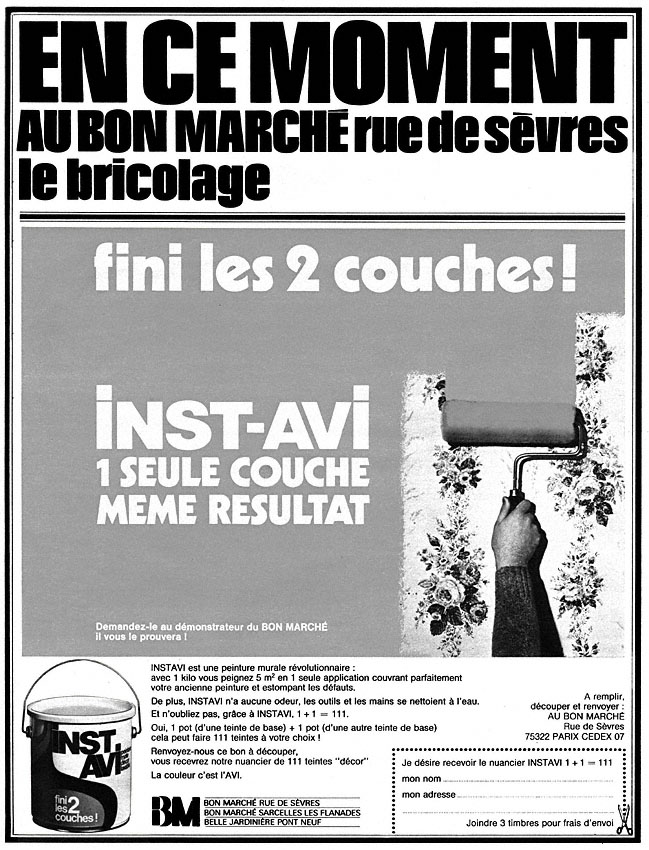 Marque Bon March� 1972