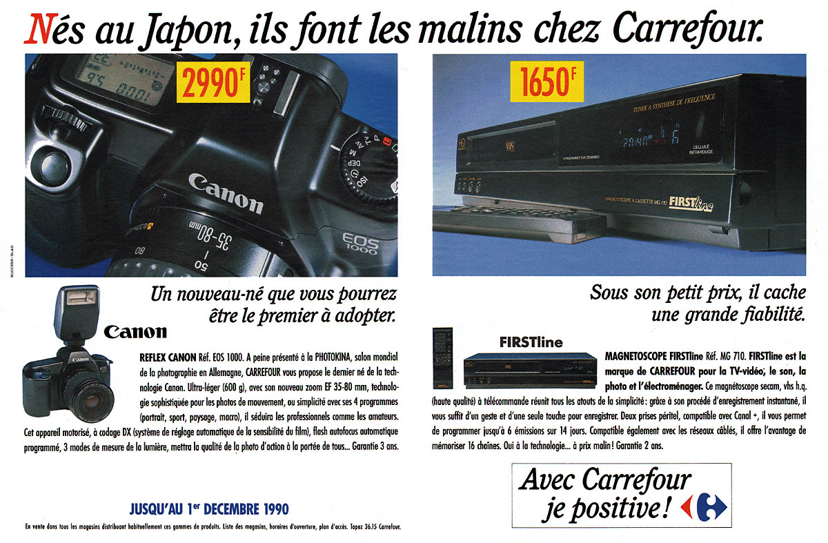 Publicit� Carrefour 1990