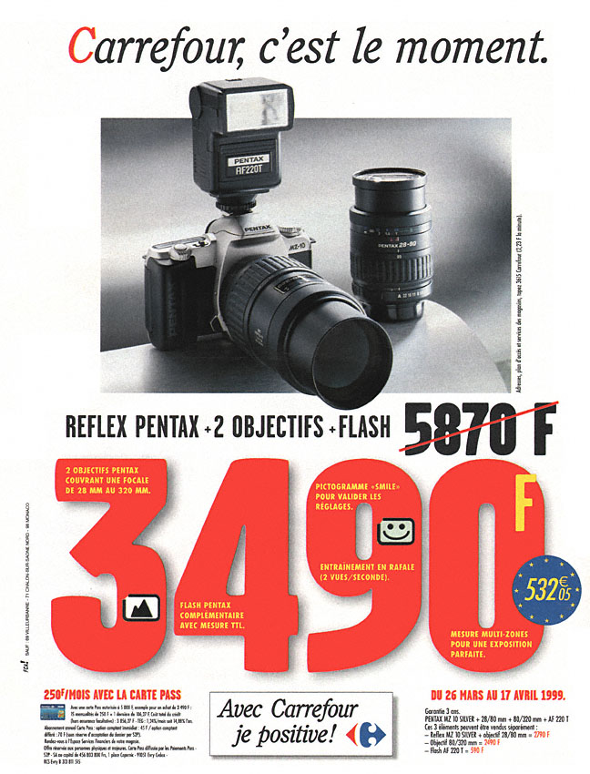 Publicit� Carrefour 1999