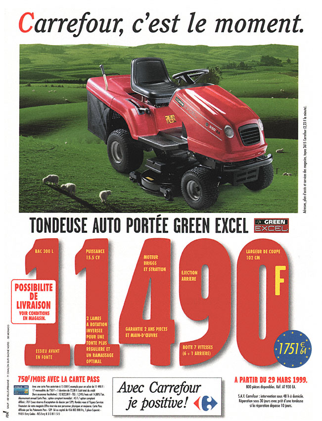 Publicit� Carrefour 1999
