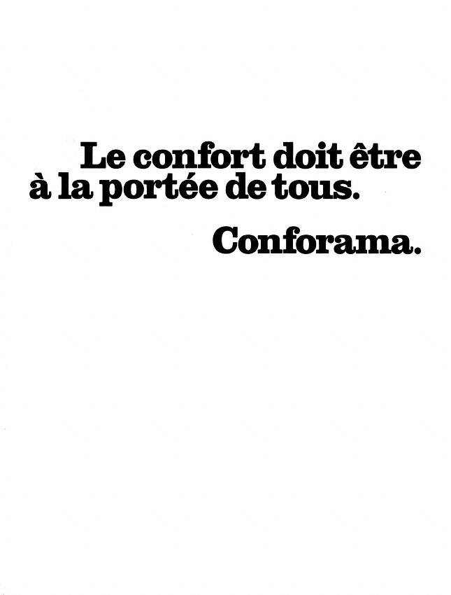 Publicit� Conforama 1978
