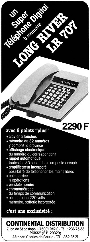 Publicit� Continental Distribution 1981