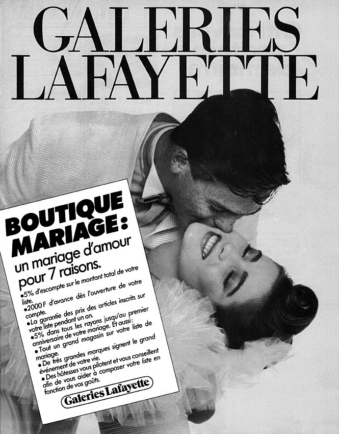 Publicit� Galeries Lafayette 1983