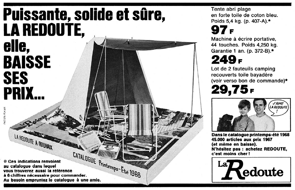 Publicit� La Redoute 1968