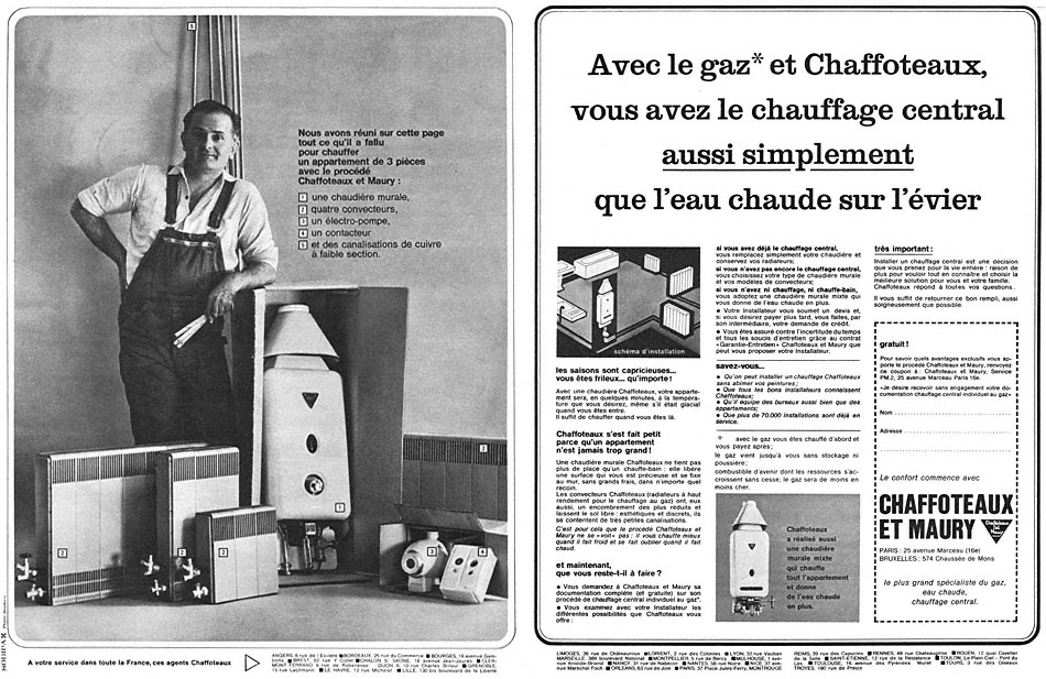 Publicit� Chaffoteaux & Maury 1963