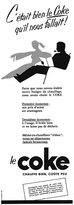 Publicit� Charbon 1955