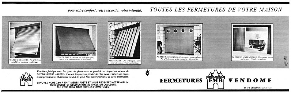 Publicit� Fmb 1965