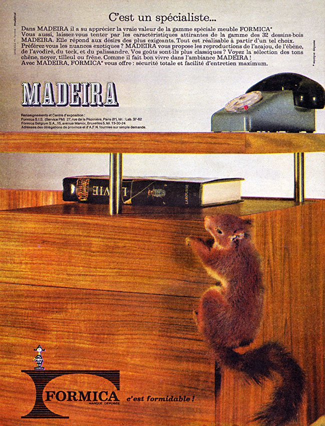 Publicit� Formica 1963