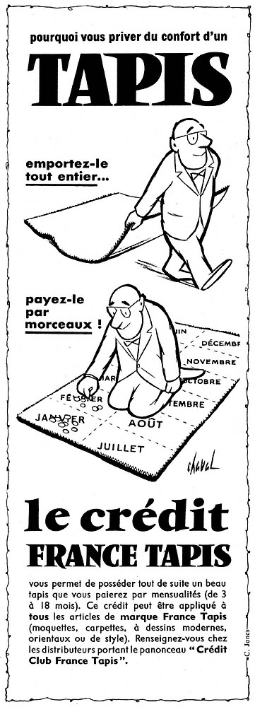 Publicit� France Tapis 1960