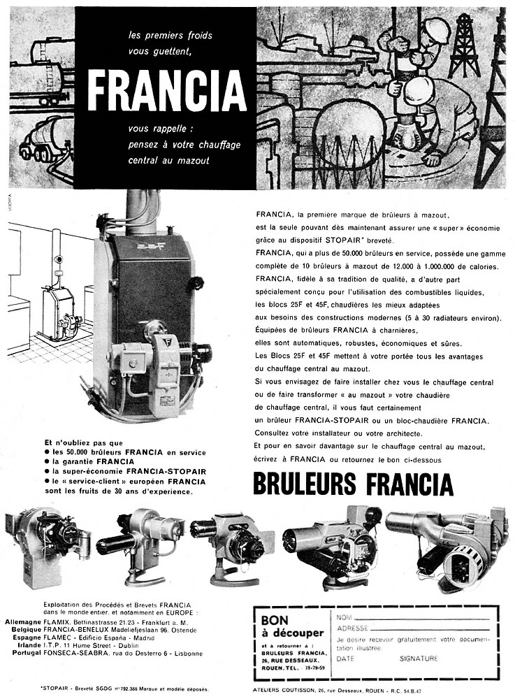 Publicit� Francia 1959