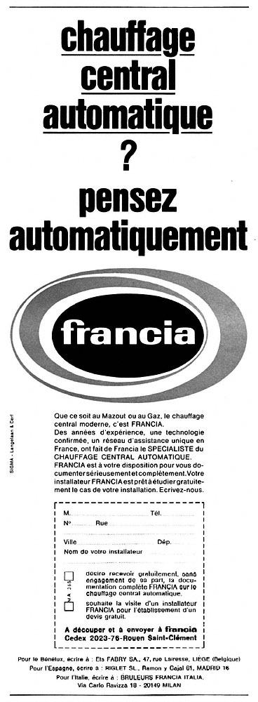 Publicit� Francia 1968
