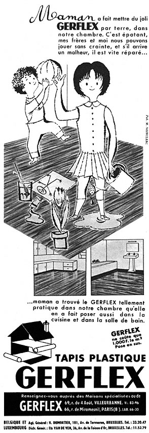 Publicit� Gerflex 1955