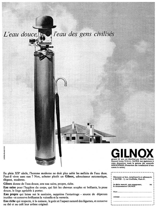 Publicit� Gilnox 1965