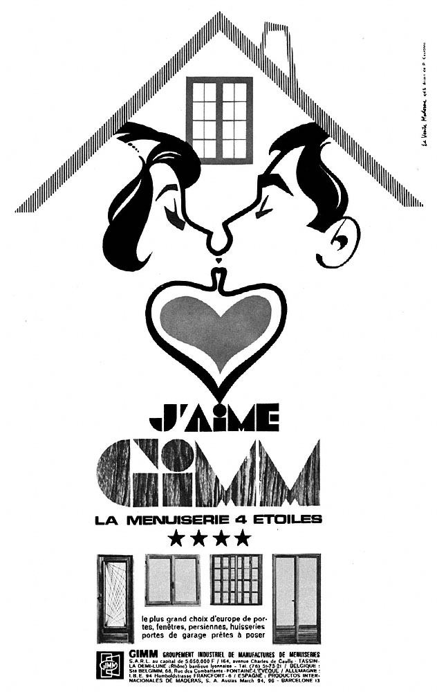 Publicit� Gimm 1968