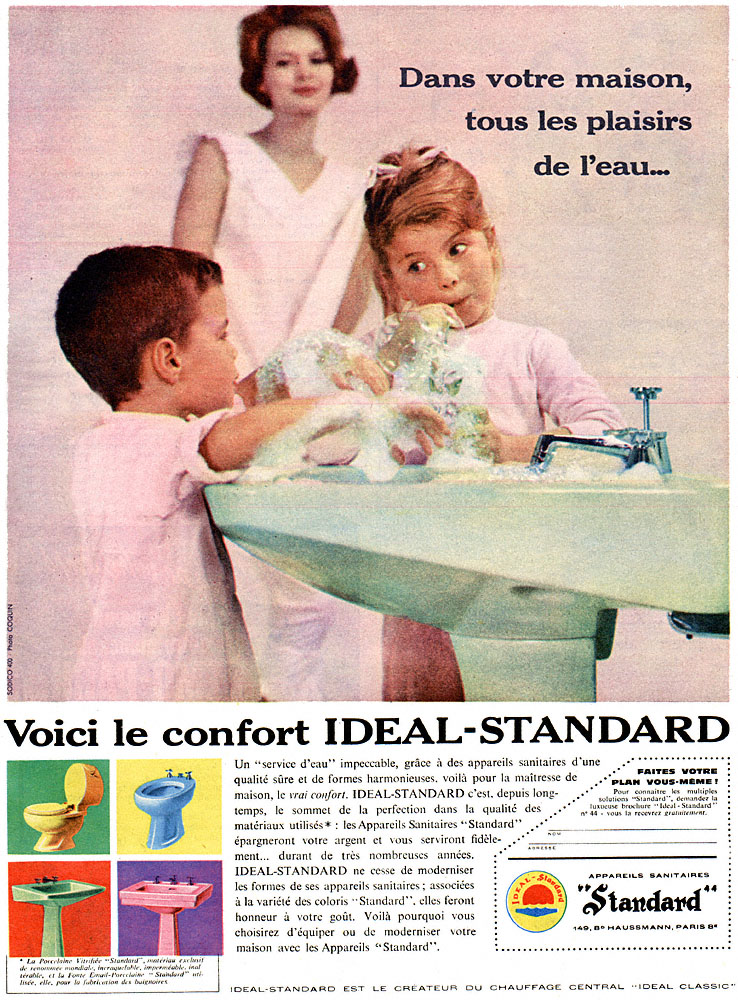 Publicit� Id�al Standard 1960