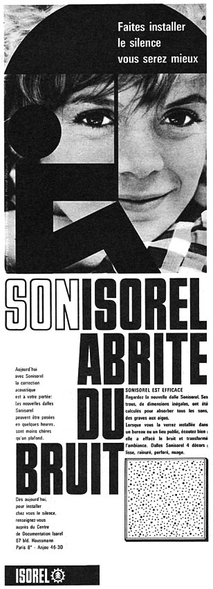 Publicit� Isorel 1960