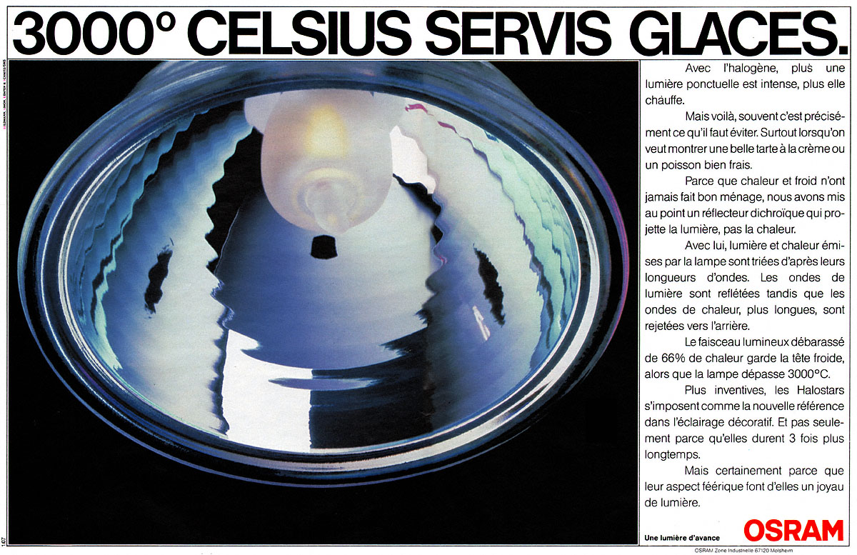 Publicit� Osram 1987