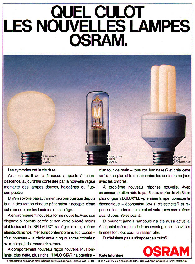 Marque Osram 1989