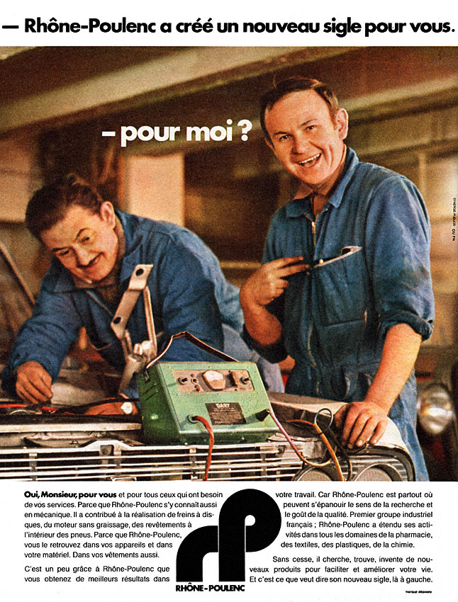 Marque Rh�ne-Poulenc 1970