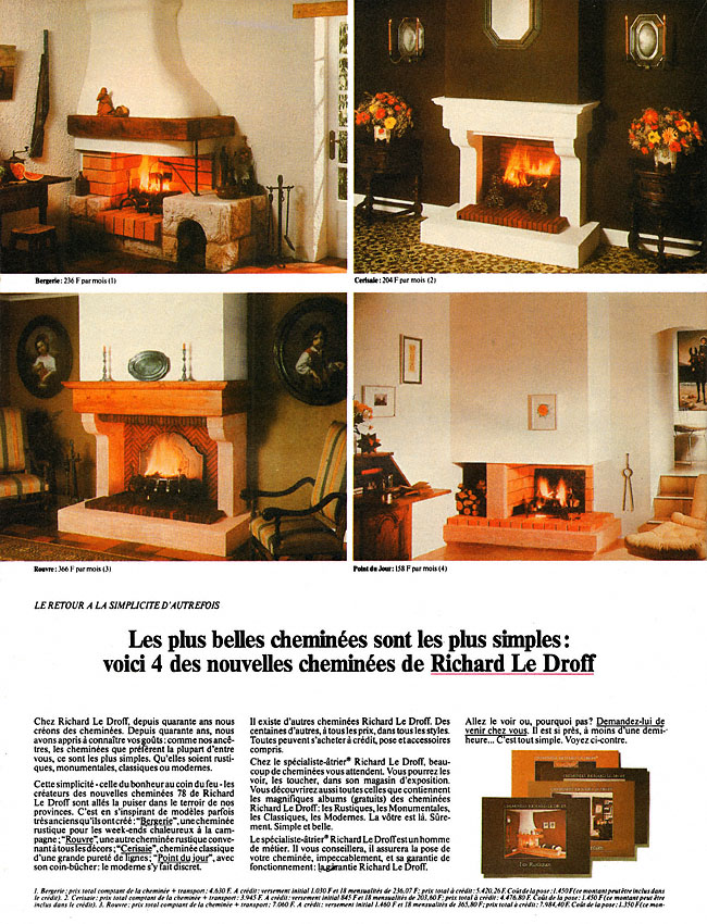 Publicit� Richard Le Droff 1978