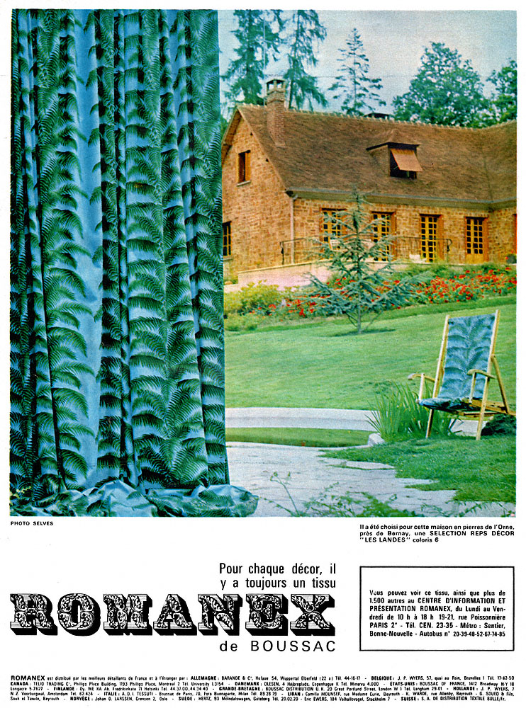 Publicit� Romanex 1963