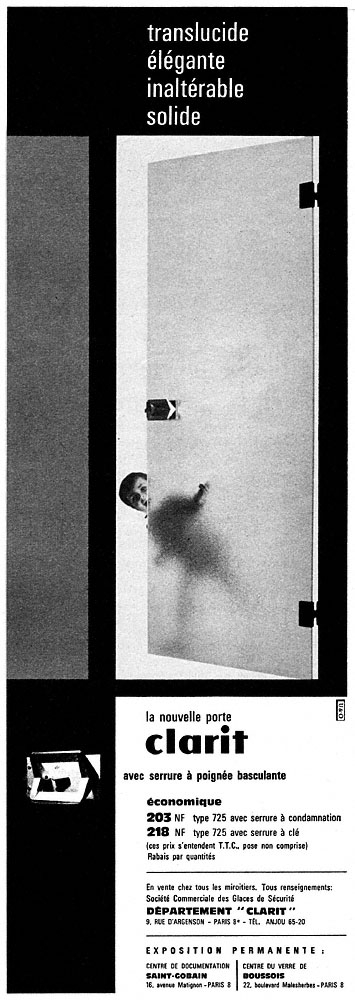 Publicit� Saint Gobain 1962