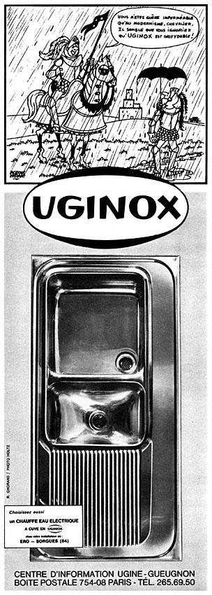 Publicit� Uginox 1966