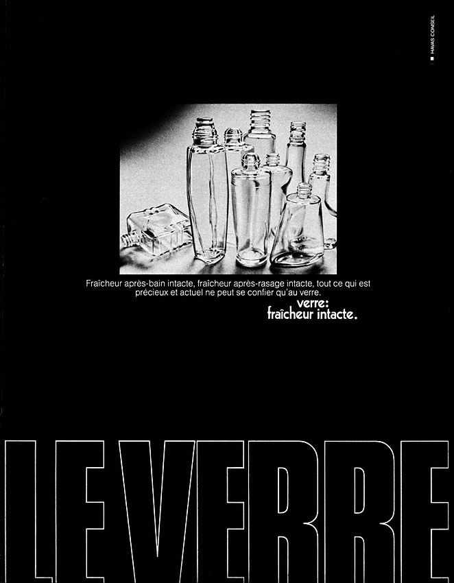 Publicit� Verre 1969