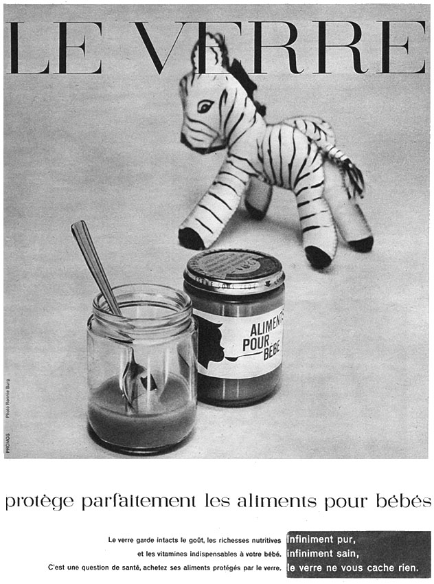 Publicit� Verre 1960