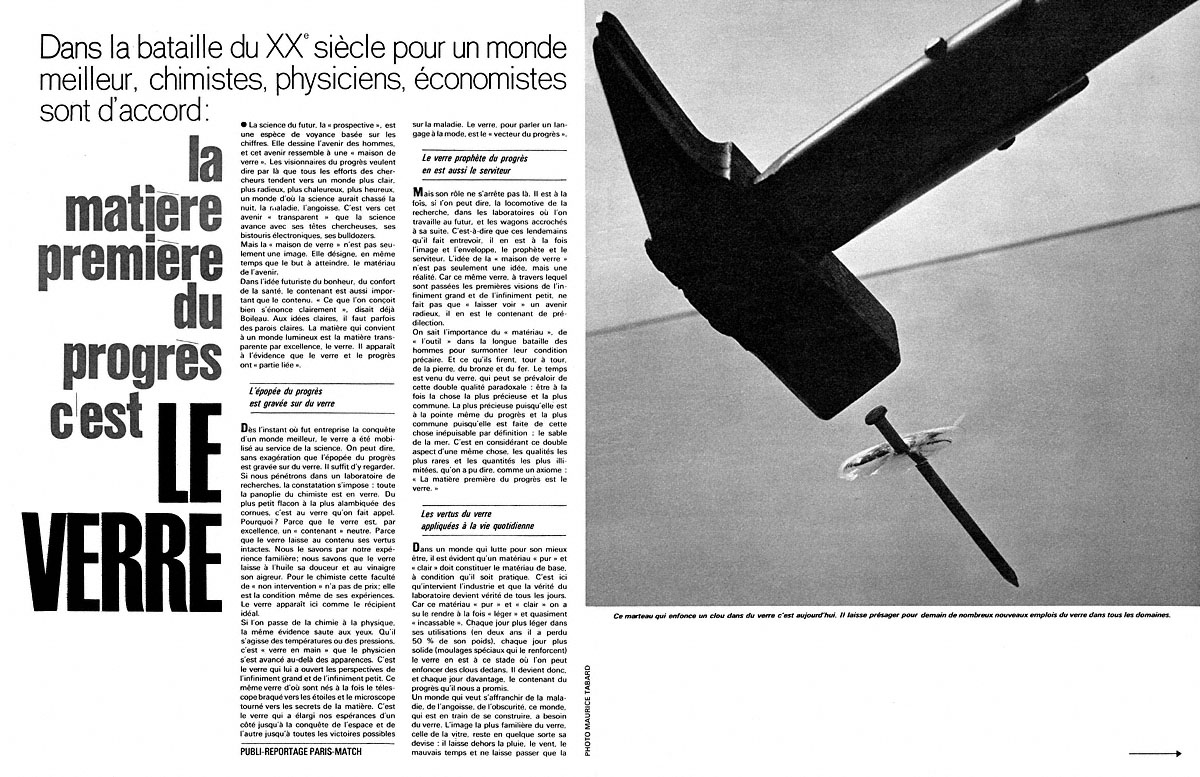 Publicit� Verre 1964