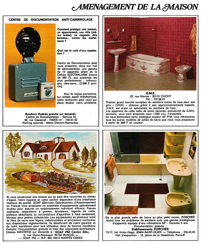 Publicit� Divers 1973