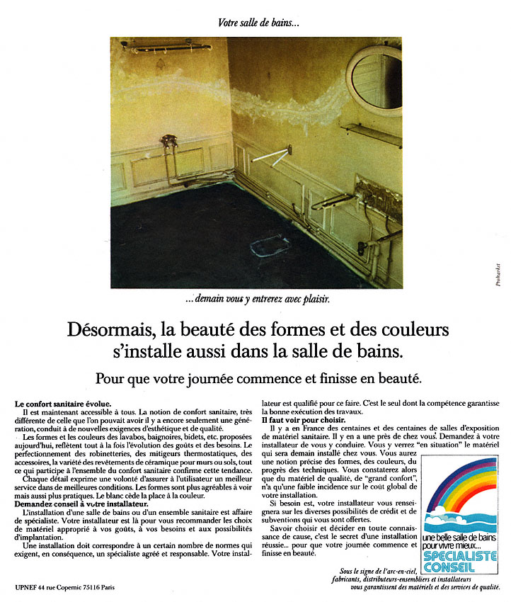 Publicit� Divers 1974