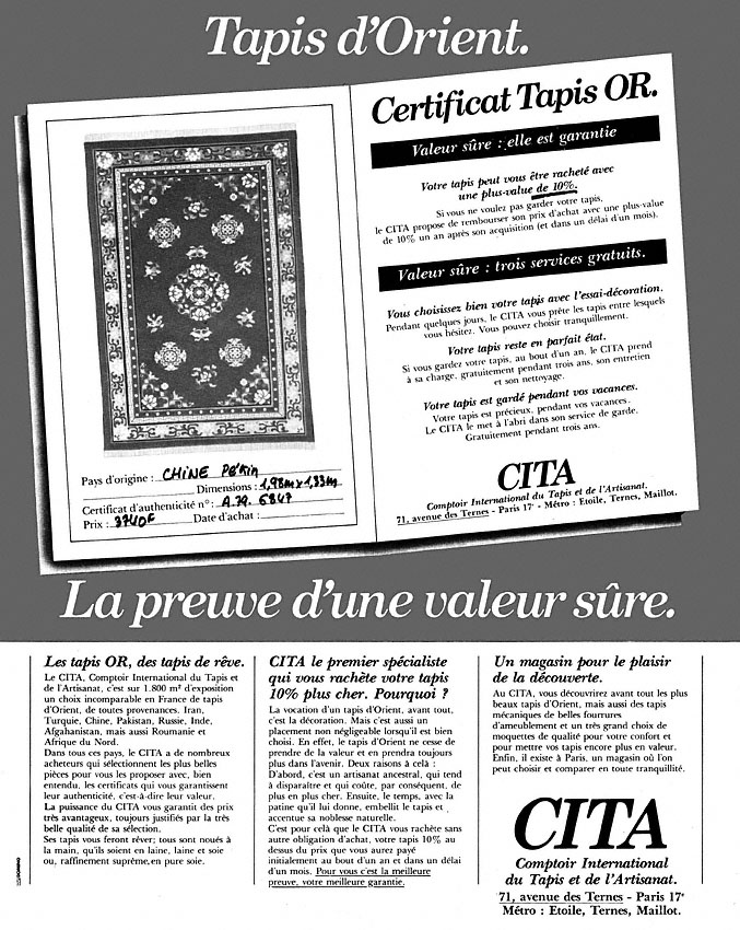 Publicit� Divers 1979