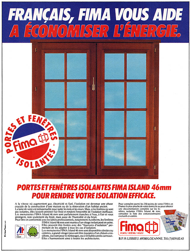 Publicit� Divers 1980