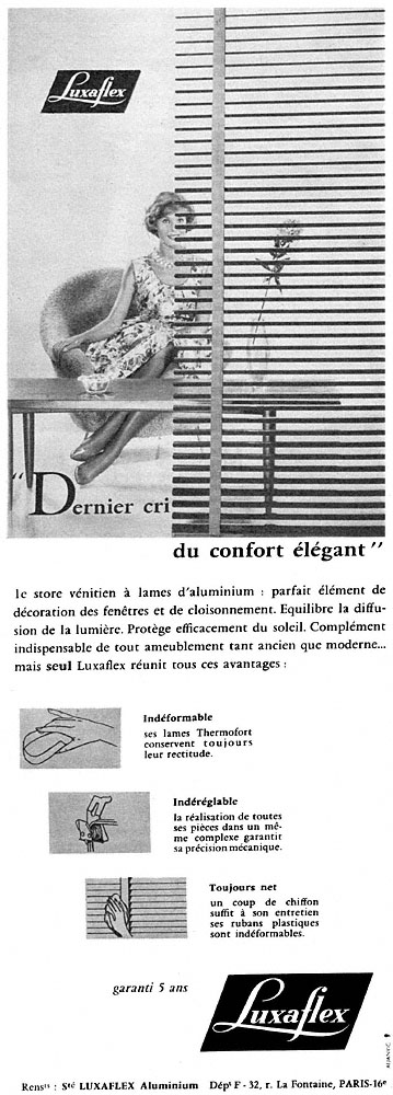 Publicit� Divers 1960