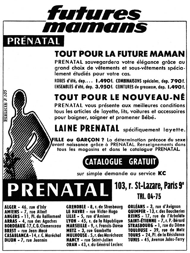 Marque Prenatal 1953