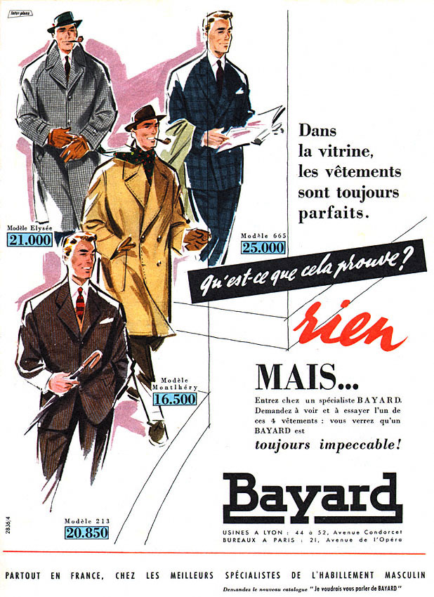 Publicit� Bayard 1956
