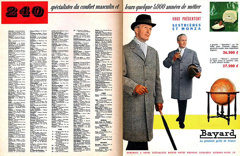 Publicit� Bayard 1958