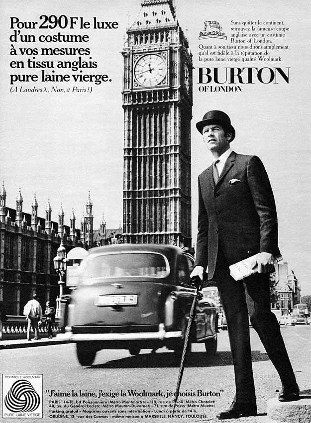 Publicit� Burton 1969