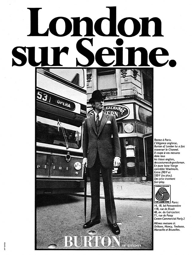 Publicit� Burton 1970