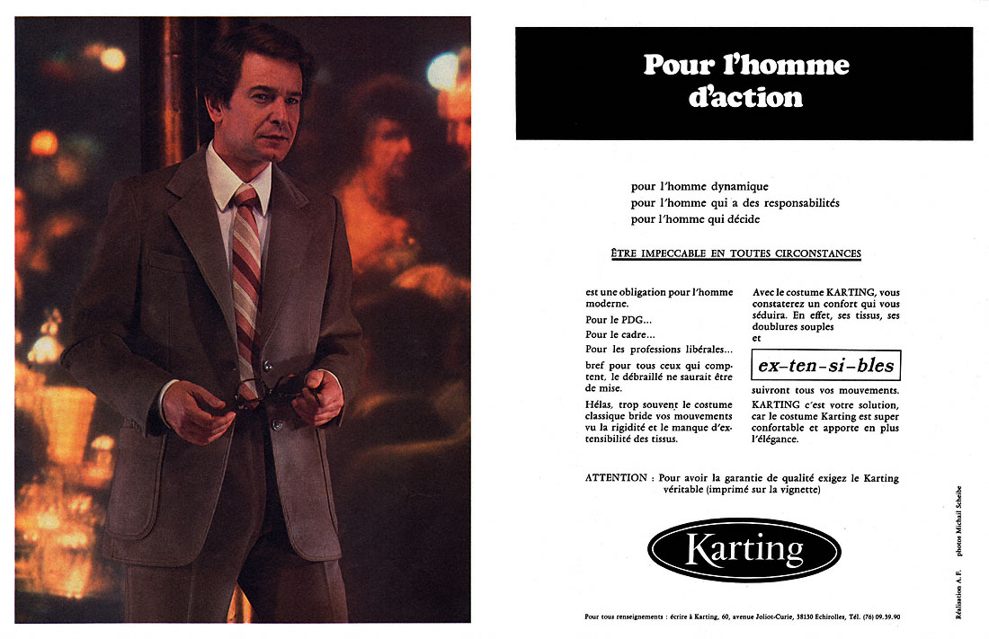 Publicit� Karting 1980