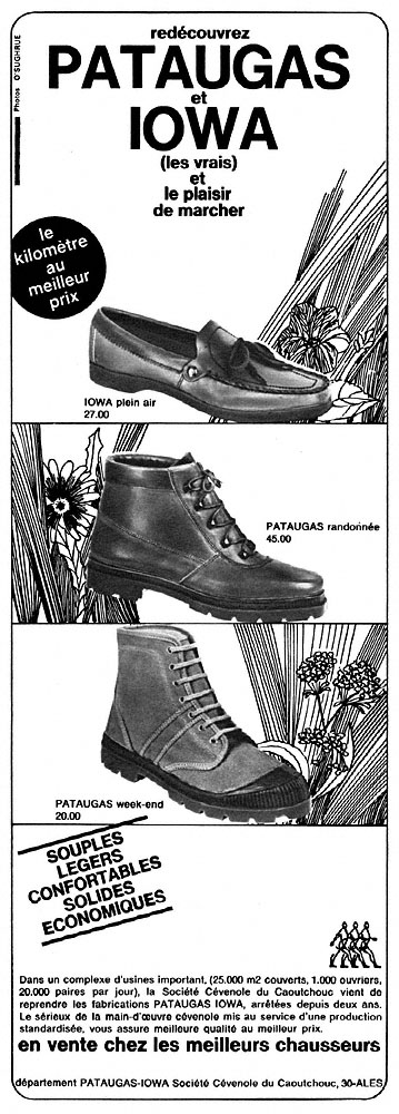 Publicit� Pataugas 1968