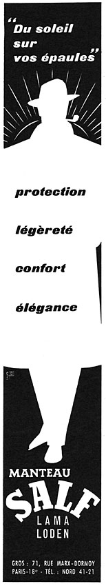 Publicit� Salf 1956