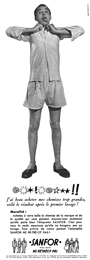 Publicit� Sanfor 1956