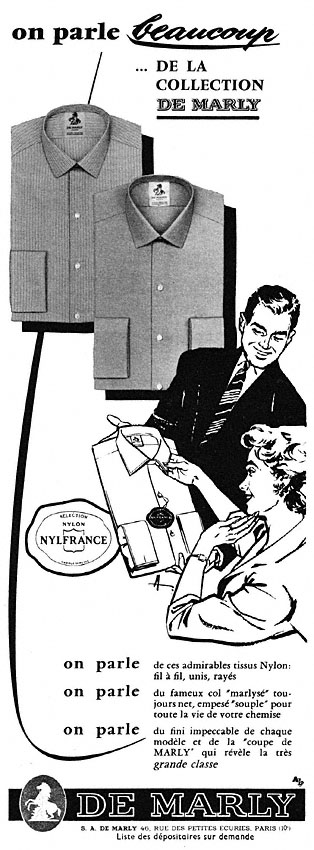 Publicit� ZDivers Chemises 1957