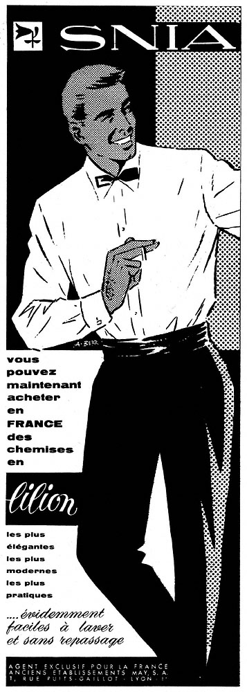 Publicit� ZDivers Chemises 1960