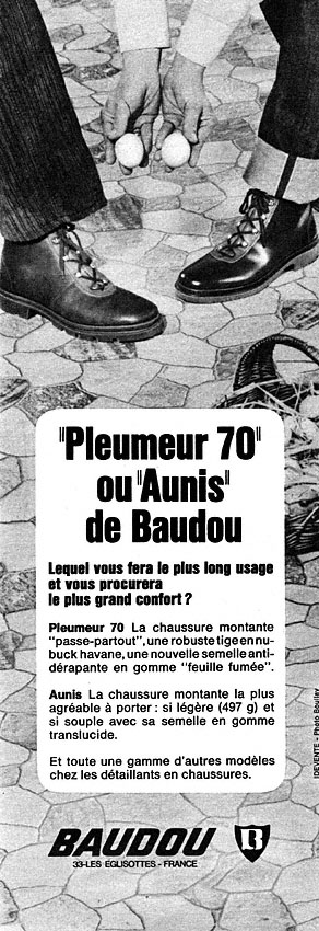 Publicit� Baudou 1970