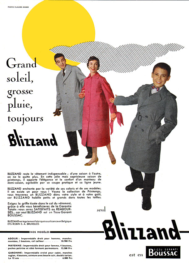 Publicit� Blizzand 1957