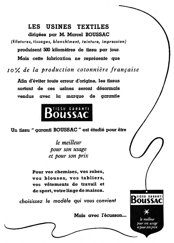 Marque Boussac 1952