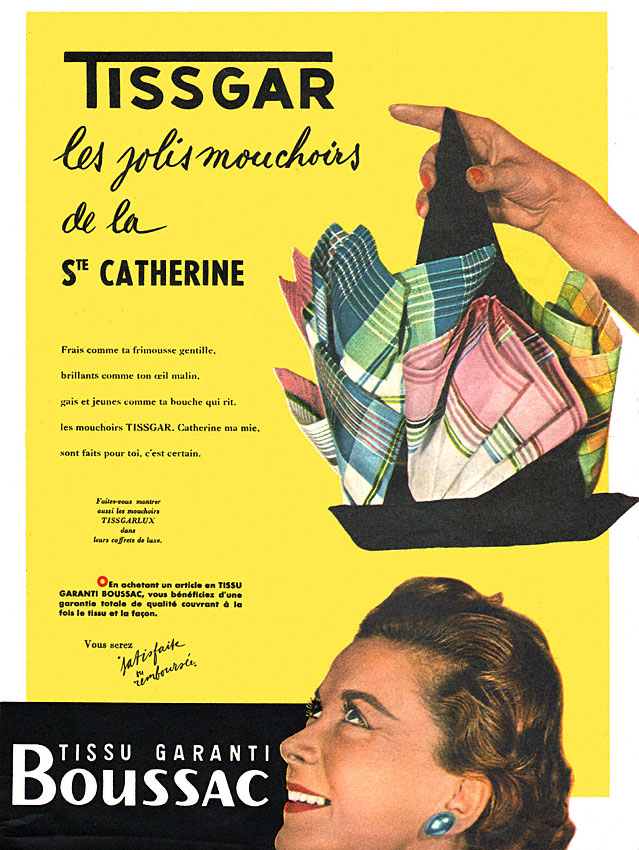 Publicit� Boussac 1955